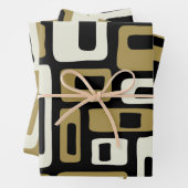 Retro Mid Century Modern Geschenkpapier Set (Beispiel)