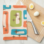 Retro Mid Century Modern Geschirrtuch (Viertel Falte)