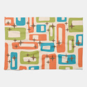Retro Mid Century Modern Geschirrtuch (Horizontal)