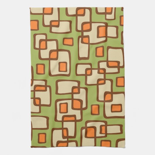 Retro Mid Century Modern Geschirrtuch (Vertikal)