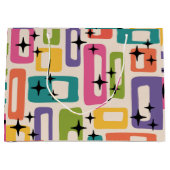 Retro Mid Century Modern Große Geschenktüte (Vorderseite)