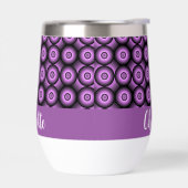 Retro-Mid-Century-Modern-Kreise Name Monogramm (Links)