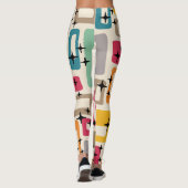 Retro Mid Century Modern Leggings (Rückseite)