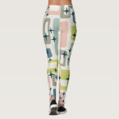 Retro Mid Century Modern Leggings (Rückseite)