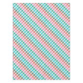 Retro-Mid-Century-Modern-Muster Farbige Weihnachte Tischdecke (Vorderseite)