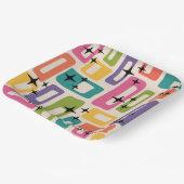 Retro Mid Century Modern Pappteller (Gewinkelt)