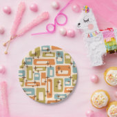 Retro Mid Century Modern Pappteller (Party)