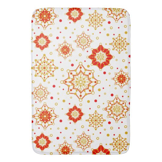 Retro Mid-Century Modern Pattern Badematte (Vorderseite Vertikal)