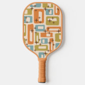 Retro Mid Century Modern Pickleball Schläger (Rückseite)
