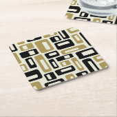 Retro Mid Century Modern Rechteckiger Pappuntersetzer (angewinkelt)