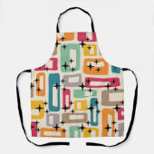 Retro Mid Century Modern Schürze (Vorderseite)