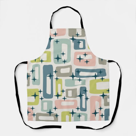 Retro Mid Century Modern Schürze (Vorderseite)