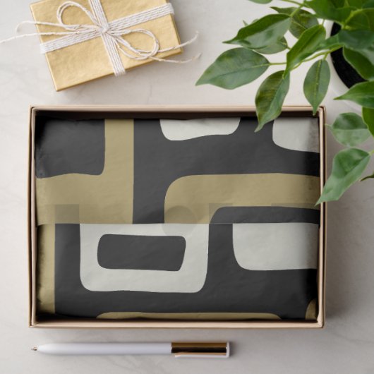 Retro Mid Century Modern Seidenpapier (Geschenk)