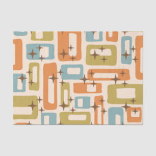 Retro Mid Century Modern Seidenpapier