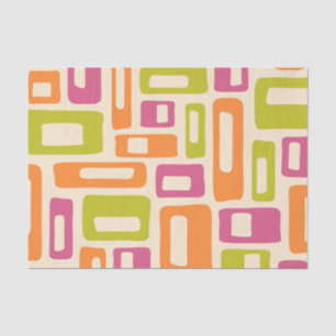 Retro Mid Century Modern Seidenpapier