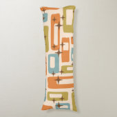 Retro Mid Century Modern Seitenschläferkissen (Vorderseite Vertikal)