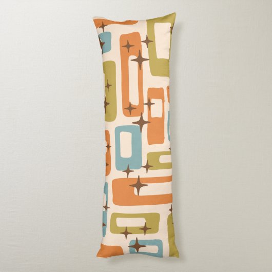 Retro Mid Century Modern Seitenschläferkissen (Rückseite (Vertikal))