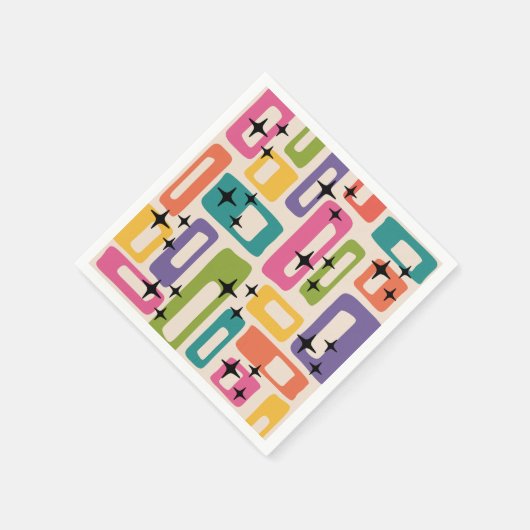 Retro Mid Century Modern Serviette (Ecke)