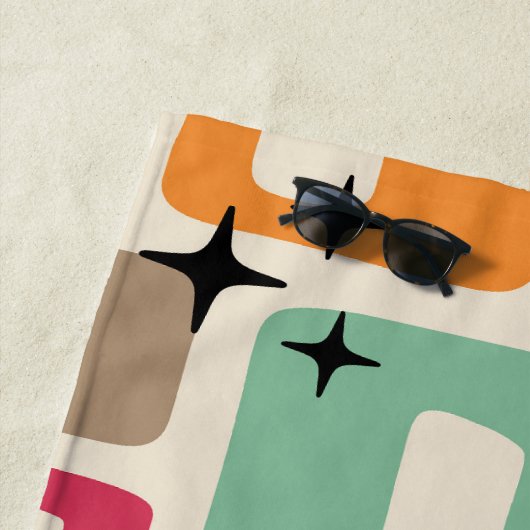 Retro Mid Century Modern Strandtuch (Beispiel)