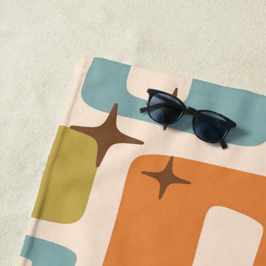 Retro Mid Century Modern Strandtuch (Beispiel)