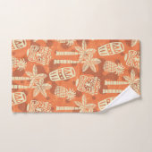 Retro Mid Century Modern Tiki-Muster Badhandtuch Set (Handtuch)