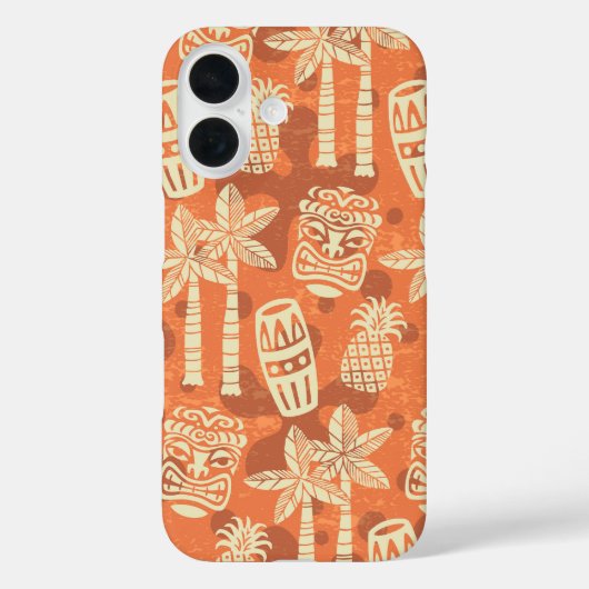Retro-Mid-Century-Modern-Tiki-Muster Case-Mate iPhone Hülle (Rückseite)