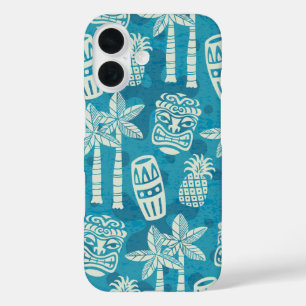 Retro-Mid-Century-Modern-Tiki-Muster iPhone 16 Hülle