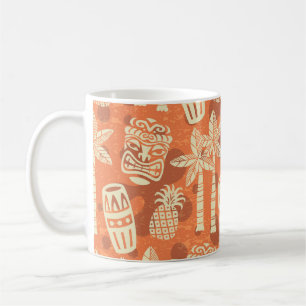Retro-Mid-Century-Modern-Tiki-Muster Kaffeetasse