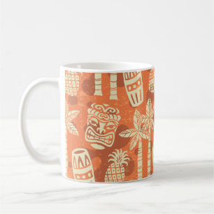 Retro-Mid-Century-Modern-Tiki-Muster Kaffeetasse