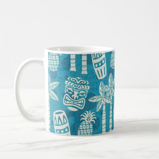 Retro-Mid-Century-Modern-Tiki-Muster Kaffeetasse (Links)