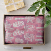 Retro-Mid-Century-Modern-Tiki-Muster Seidenpapier (Geschenk)