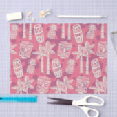 Retro-Mid-Century-Modern-Tiki-Muster Seidenpapier (Handwerk)