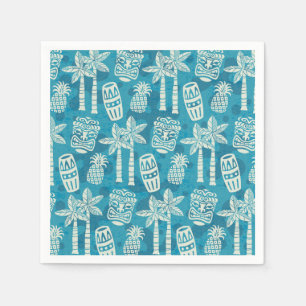 Retro-Mid-Century-Modern-Tiki-Muster Serviette