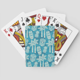 Retro-Mid-Century-Modern-Tiki-Muster Spielkarten