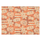 Retro Mid Century Modern Tiki-Muster Tischdecke (Vorderseite (Horizontal))