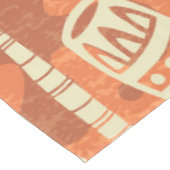 Retro Mid Century Modern Tiki-Muster Tischdecke (Schrägansicht)
