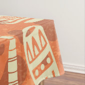 Retro Mid Century Modern Tiki-Muster Tischdecke (Beispiel)