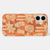 Retro Mid Century Modern Tiki Pattern Case-Mate iPhone Hülle (Rückseite (Horizontal))