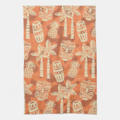 Retro Mid Century Modern Tiki Pattern Geschirrtuch (Vertikal)