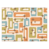 Retro Mid Century Modern Tischdecke (Vorderseite (Horizontal))