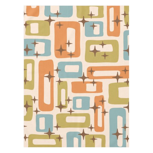 Retro Mid Century Modern Tischdecke (Vorderseite)