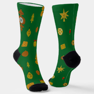 Retro-Mid-Century-Modern-Weihnachtsikonen Socken