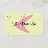 Retro Mid Century Moderne Visitenkarte (Vorderseite)