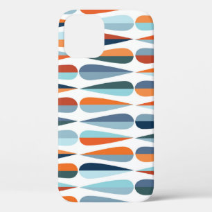 Retro-mid-century, Muster mit Tropfenformen. Case-Mate iPhone Hülle