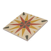 Retro Mid Century vintage Atomic Geometric Pattern Fliese (Seite)