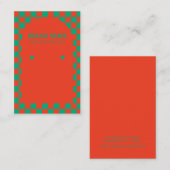 Retro Mid Century Weihnachtsring Display Card Visitenkarte (Vorne/Hinten)