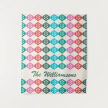 Retro Mid Mod Atomic Pattern farbenfroh Personalis