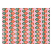 Retro Mid Mod Atomic Pattern Pink Green Christmas Tischdecke (Vorderseite (Horizontal))