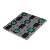 Retro Mid Mod Columns Box Aquamarin Fliese (Seite)