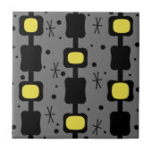 Retro Mid Mod Columns Box Gelb Fliese (Vorderseite)